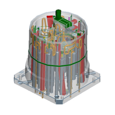 Special-shaped 3D cooling water circuit-1